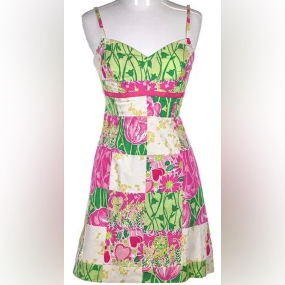 Lilly Pulitzer Vintage Cotton Derby Patch Dress